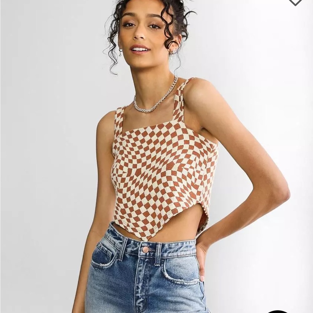 Checkered tank top